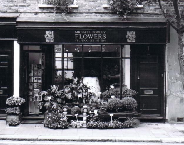 The original Michael Pooley Flowers shop at 21 Arlington Way