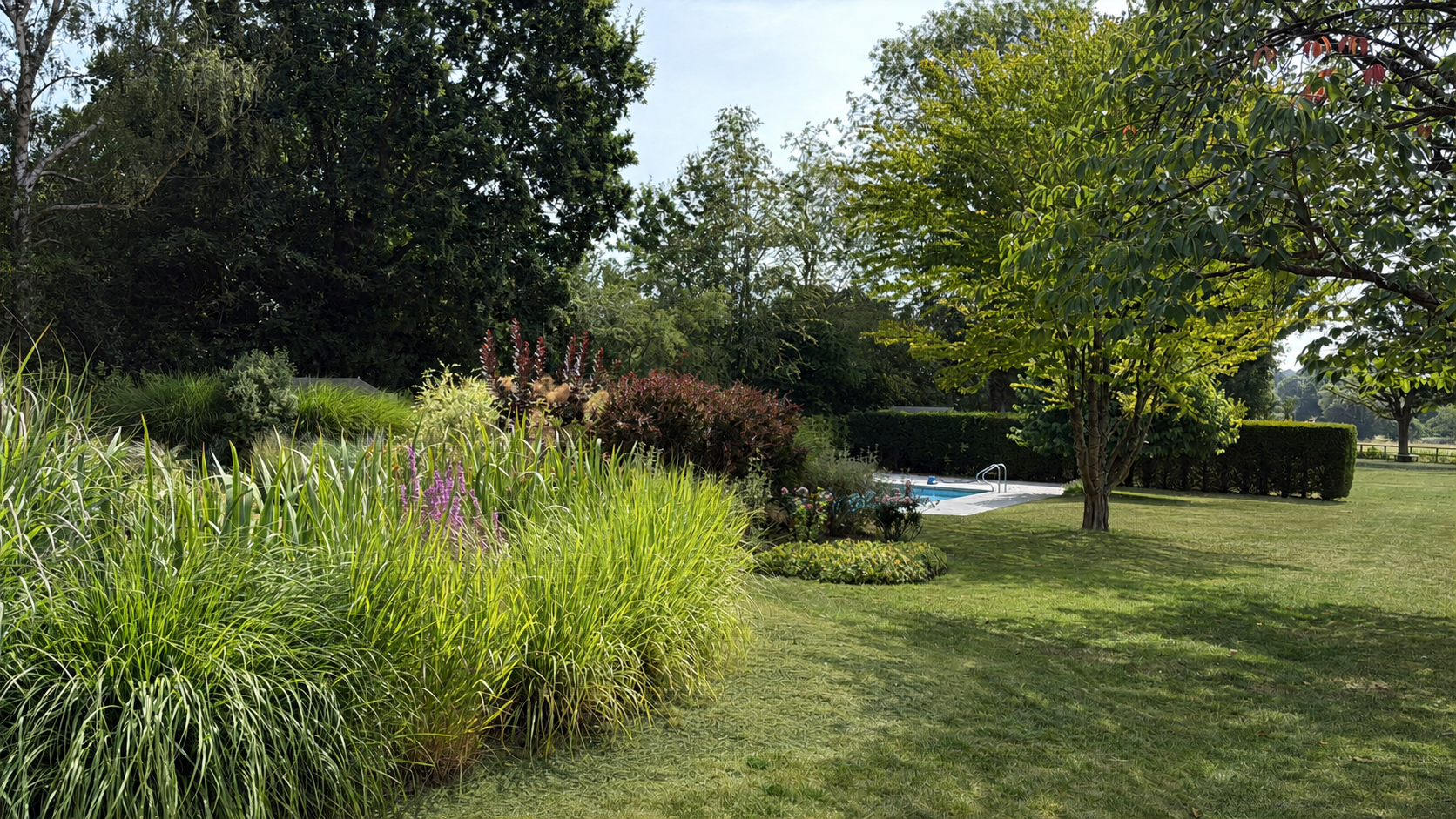 A mature English garden designed and restored by Michael Pooley